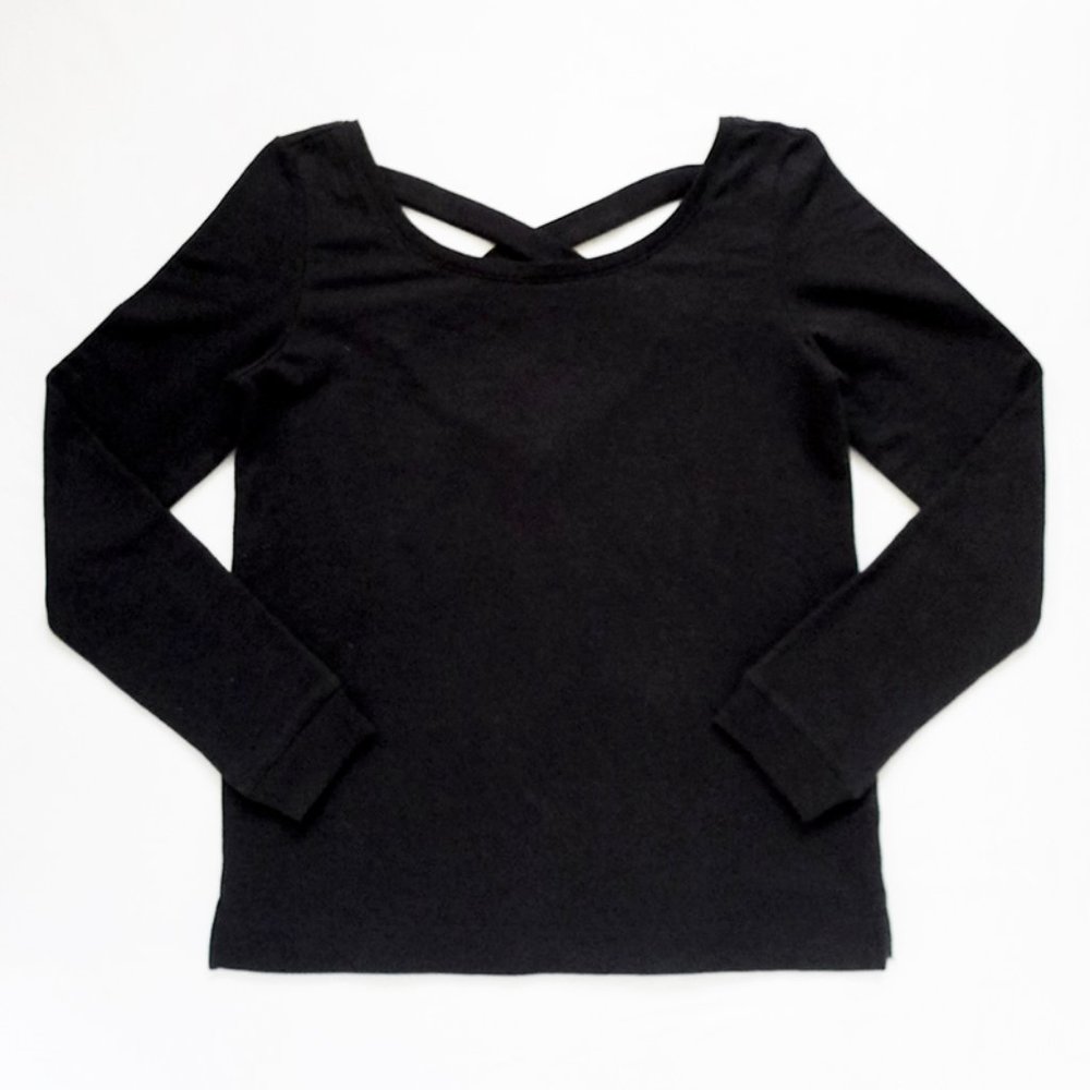 NEW Sexy V CROSSBACK Long Sleeve Sweatshirt/Top S